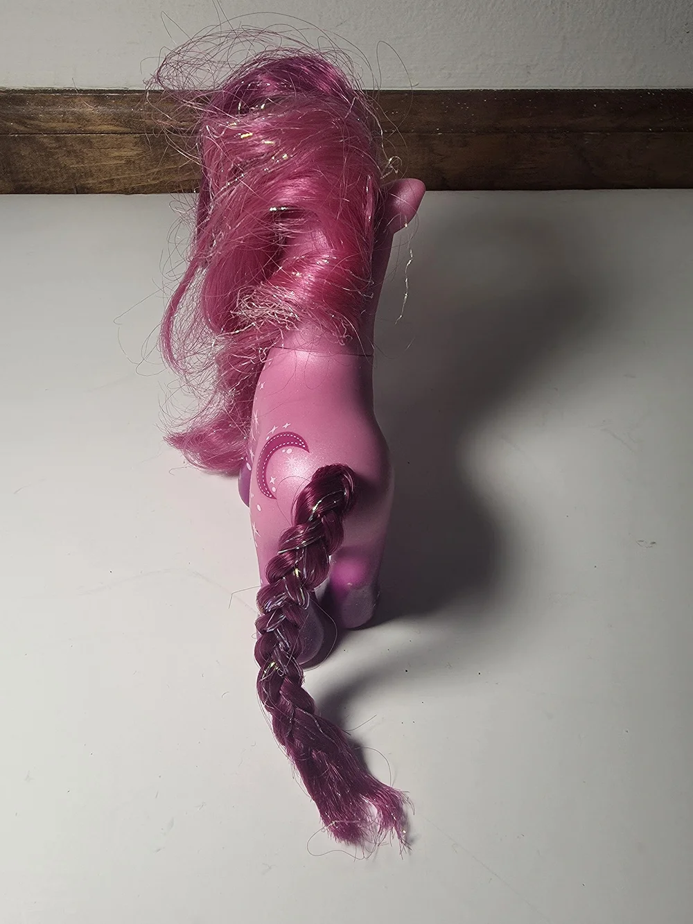 Hasbro Pink Pony with Magenta Mane and White Star Decals